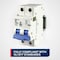 Automation Systems Interconnect 4 Amp Miniature Circuit Breaker, DIN Rail Mount, 2 Pole, 240 Vac, 60 Vdc, C Trip Curve, Ul1077 NDB2-63C4-2 - alternate 3